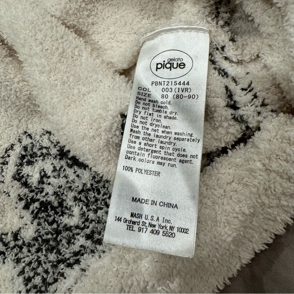 Gelato Pique PBNT215444 Peanuts Snoopy Panel Jacquard Baby Poncho - Picture 4 of 6